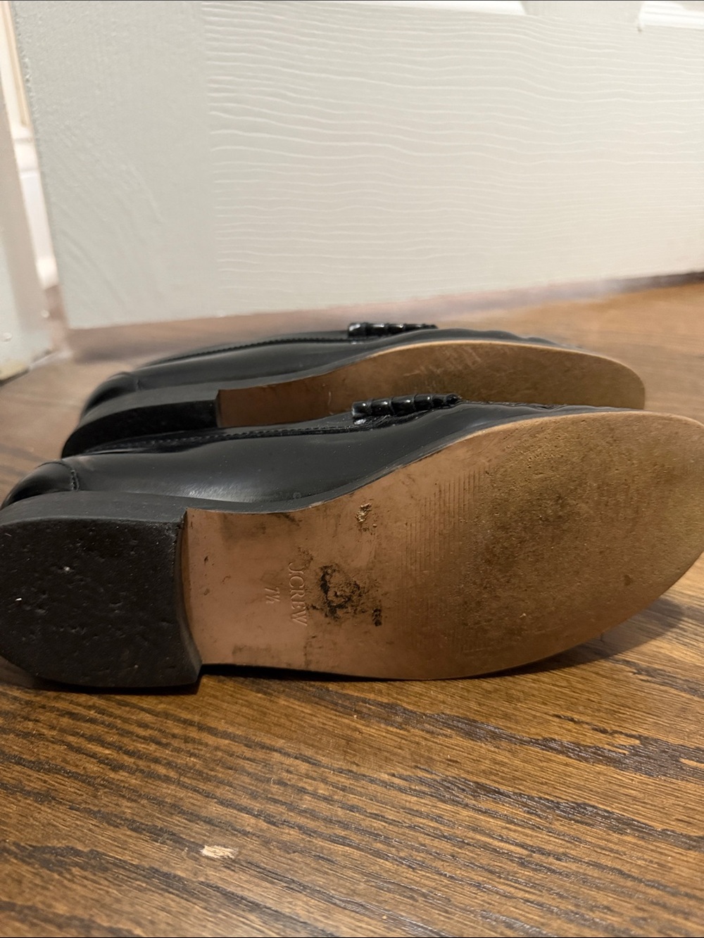 Jcrew Classic Black Leather Penny Loafers - Picture 4 of 7
